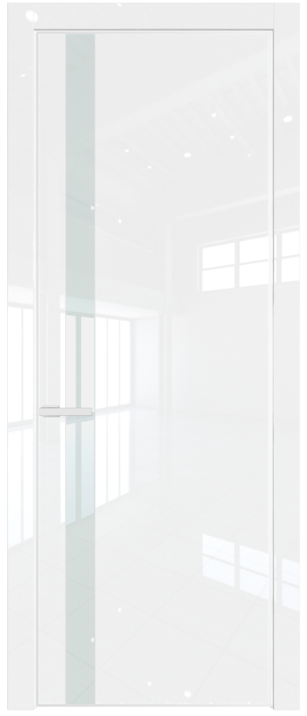Фото двери Профильдорс (Profildors) 18LA цвет - Белый люкс стекло - Lacobel Белый лак - профиль Белый матовый RAL9003