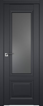 Фото двери Профильдорс (Profildors) 2.103U цвет - Чёрный Seidenmatt стекло - Графит