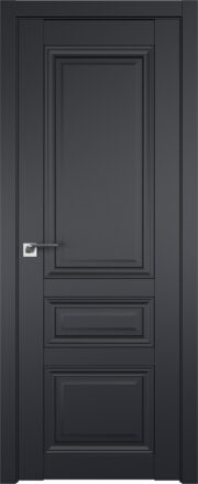 Фото двери Профильдорс (Profildors) 2.108U цвет - Чёрный Seidenmatt стекло -
