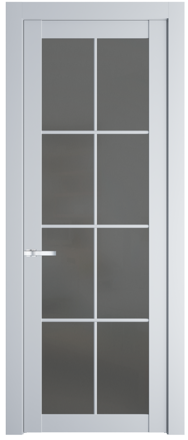 Фото двери Профильдорс (Profildors) 2.1.2(р.8) PD цвет - Вайт (RAL 110 96 02) стекло - Графит