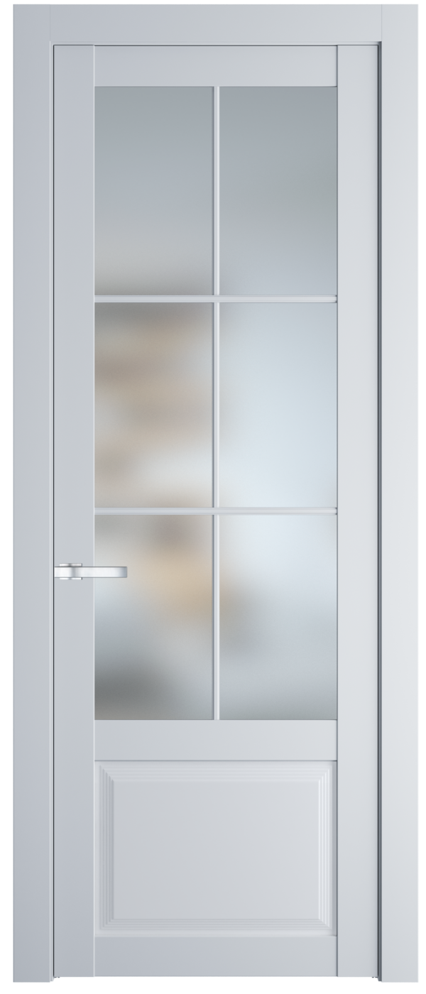 Фото двери Профильдорс (Profildors) 2.2.2(р.6) PD цвет - Вайт (RAL 110 96 02) стекло - Матовое